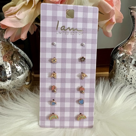 I Am Limited Edition Colorful Earring Studs - Picture 1 of 6